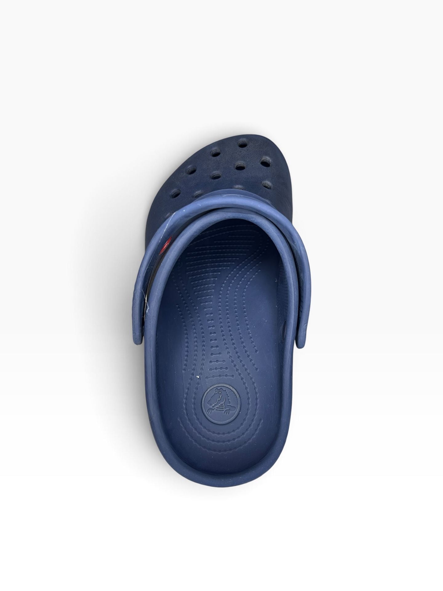 Crocs Kids Crocband Clog Navy Blue with Red and White Stripe Size J3 10