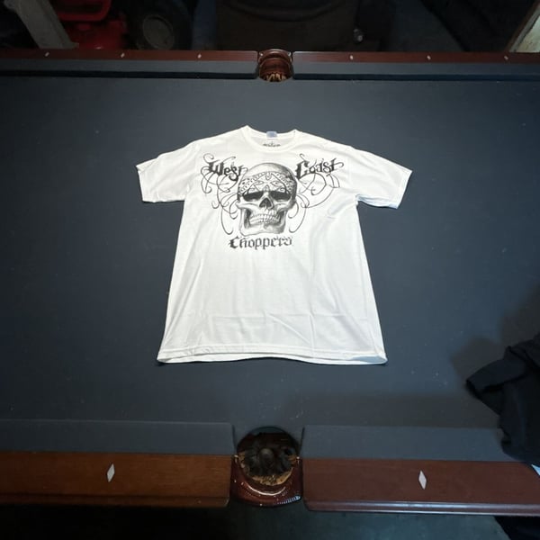 West Coast Choppers Skull Graphic Crew Neck T-Shirt