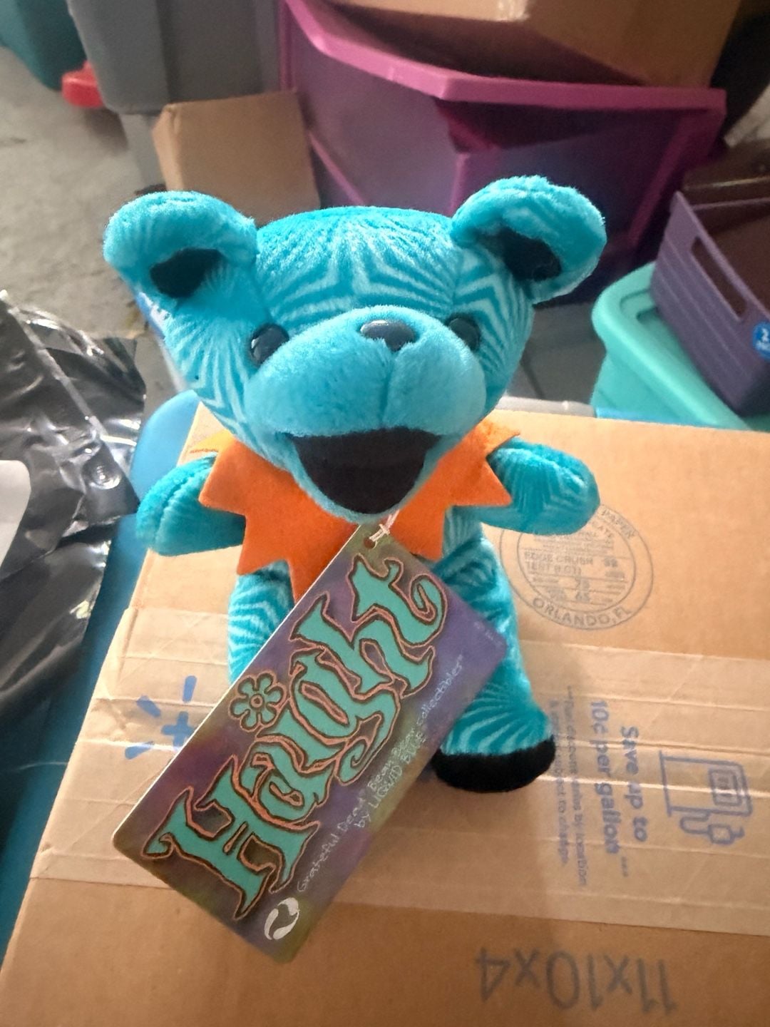 Liquid Blue Grateful Dead Bean Bear Haight Plush 1