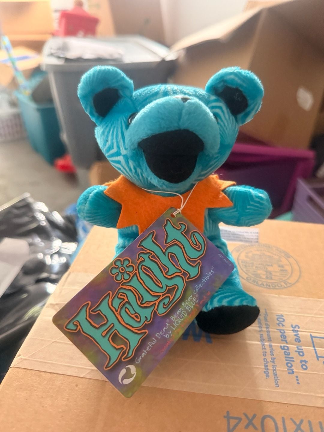 Liquid Blue Grateful Dead Bean Bear Haight Plush 2