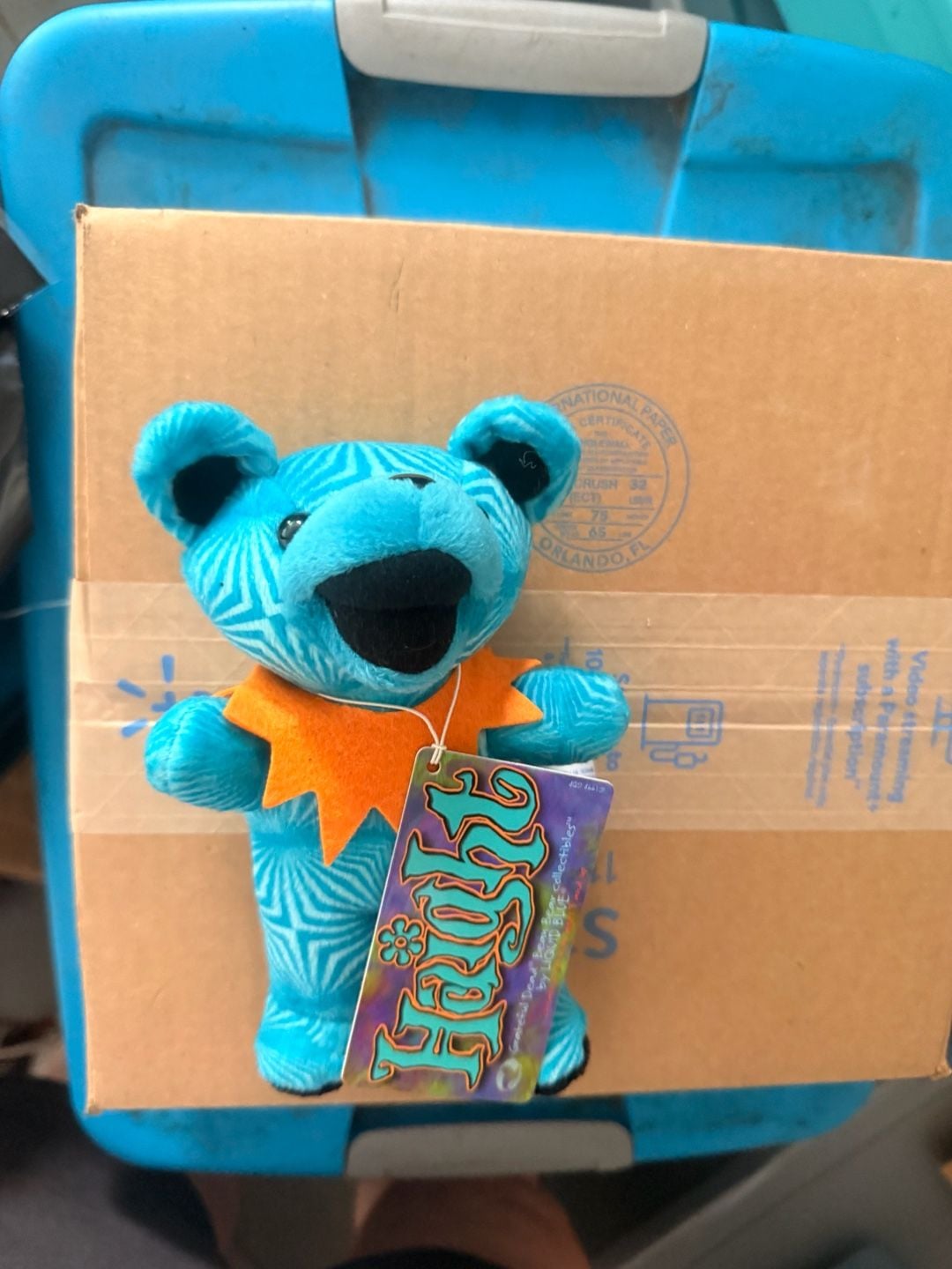 Liquid Blue Grateful Dead Bean Bear Haight Plush 3