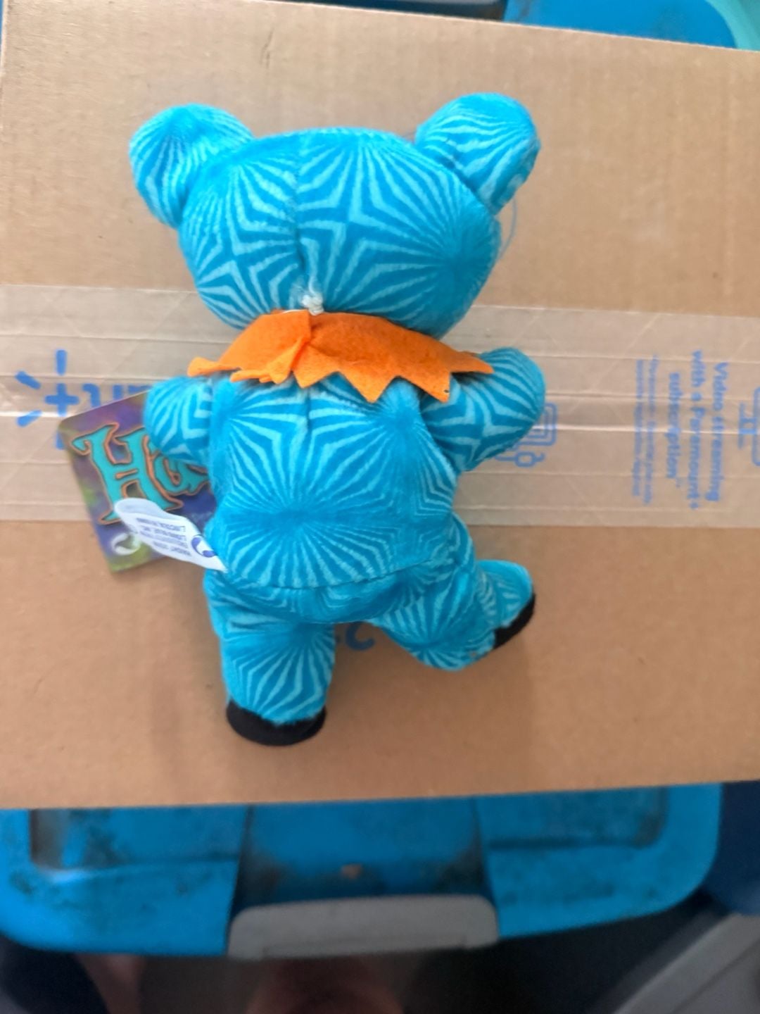 Liquid Blue Grateful Dead Bean Bear Haight Plush 4