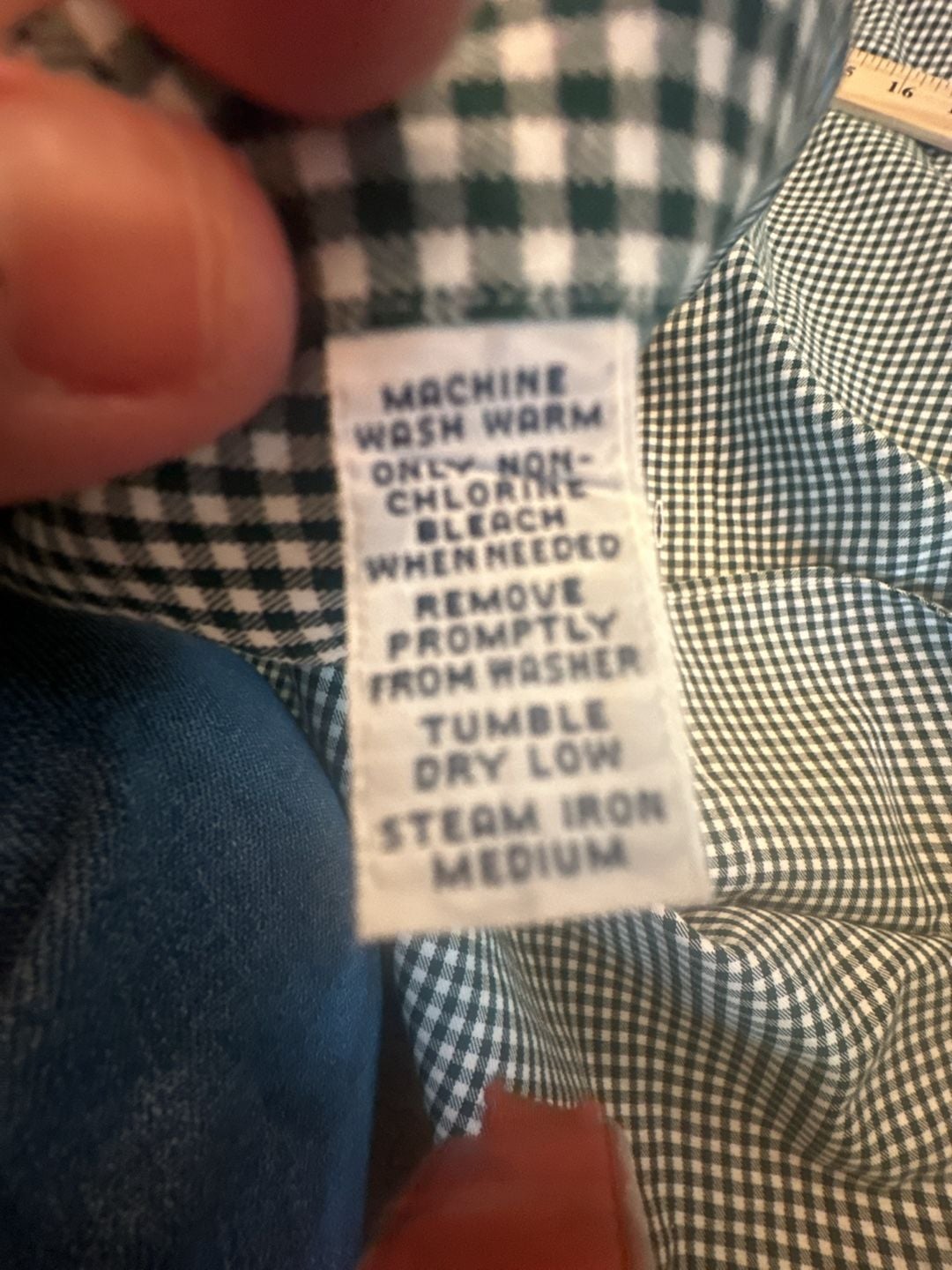 Vintage 90s Ralph Lauren L Golf Tilden Two-Ply Cotton Gingham Button-Down Shirt 8