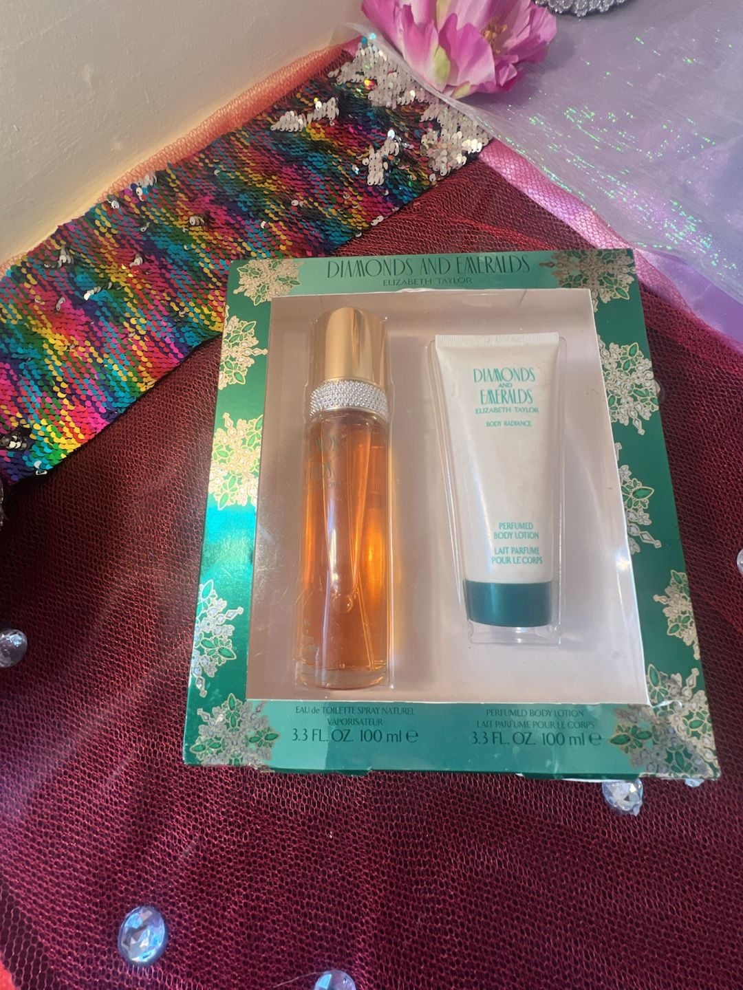 Elizabeth Taylor Diamonds and Emeralds Eau de Toilette and Body Lotion Gift Set 1