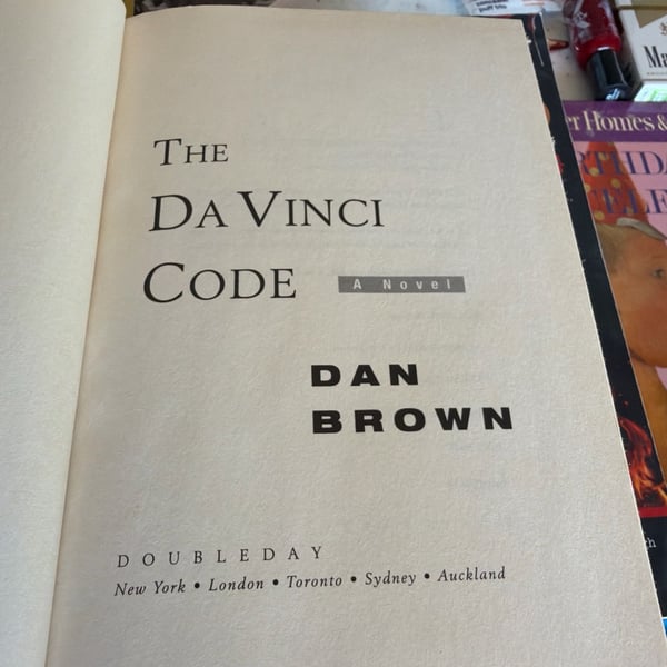 The Da Vinci Code by Dan Brown (2003) Hardcover First Edition