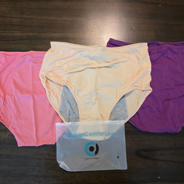 DesignComfort.co Leakproof Period and Incontinence Panties (3-Pack)