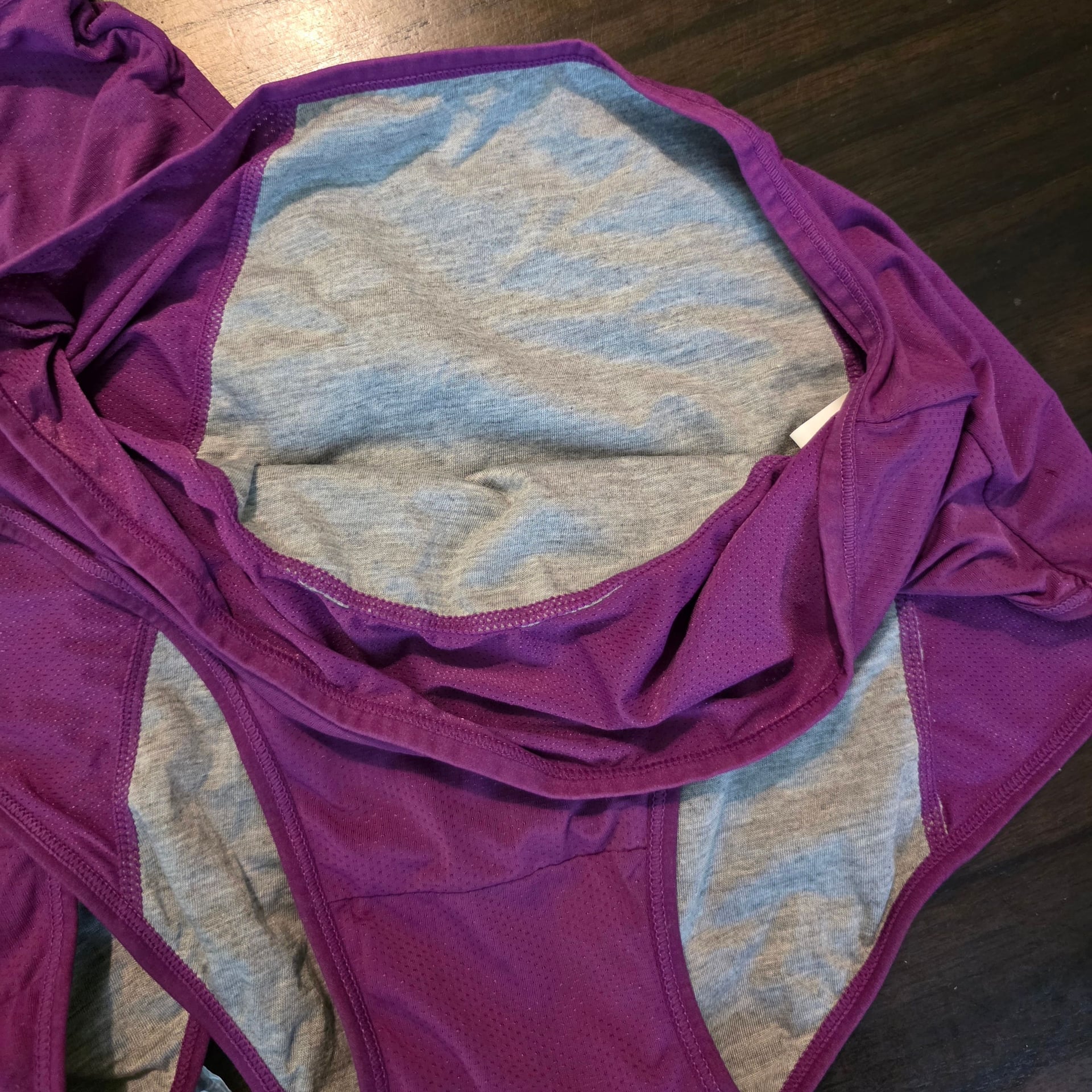 Purple Mesh High-Waist Menstrual Briefs - Set of Three 3