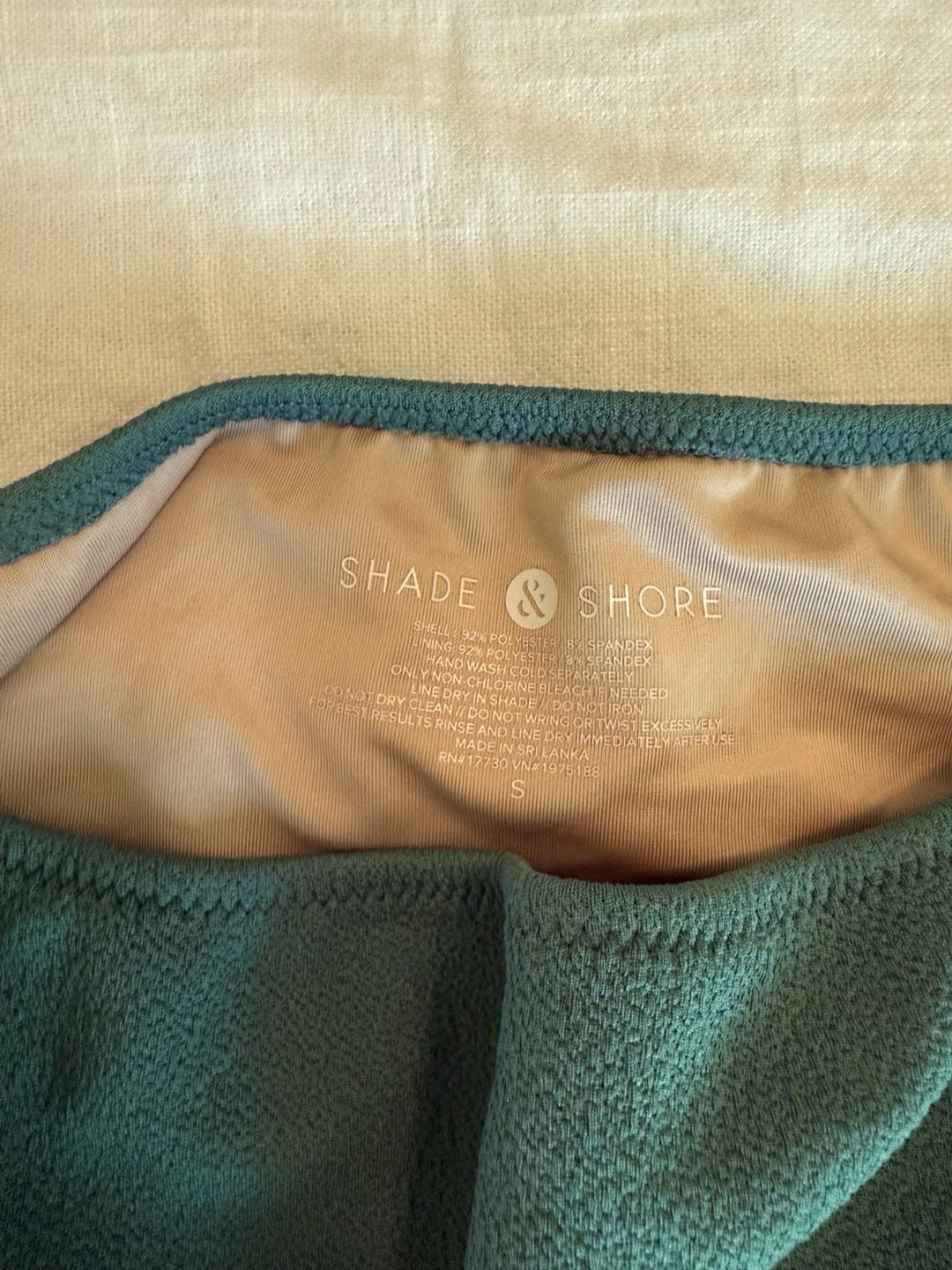 Shade & Shore Textured Green Bikini Set 3