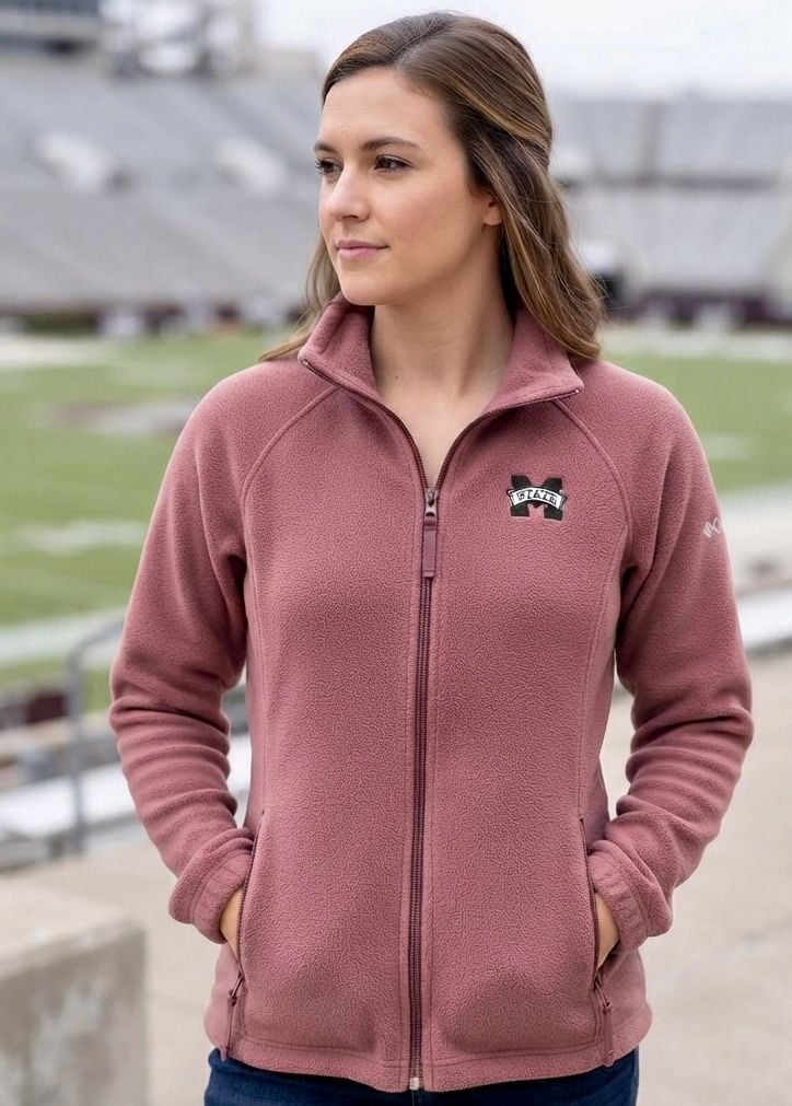 Columbia Mississippi State Bulldogs Women Benton Springs Full-Zip Fleece Jacket 2