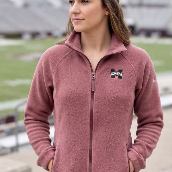 Columbia Mississippi State Bulldogs Women Benton Springs Full-Zip Fleece Jacket
