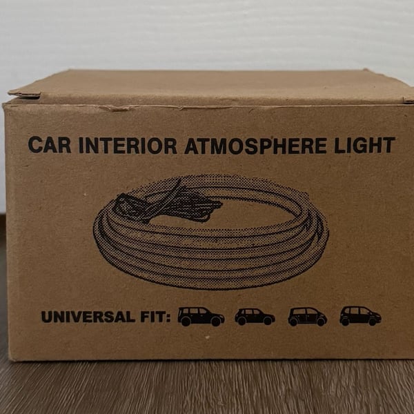 Car interior atmosphere ambient RGB LED Fiber Optic Strip Light Kit with app control