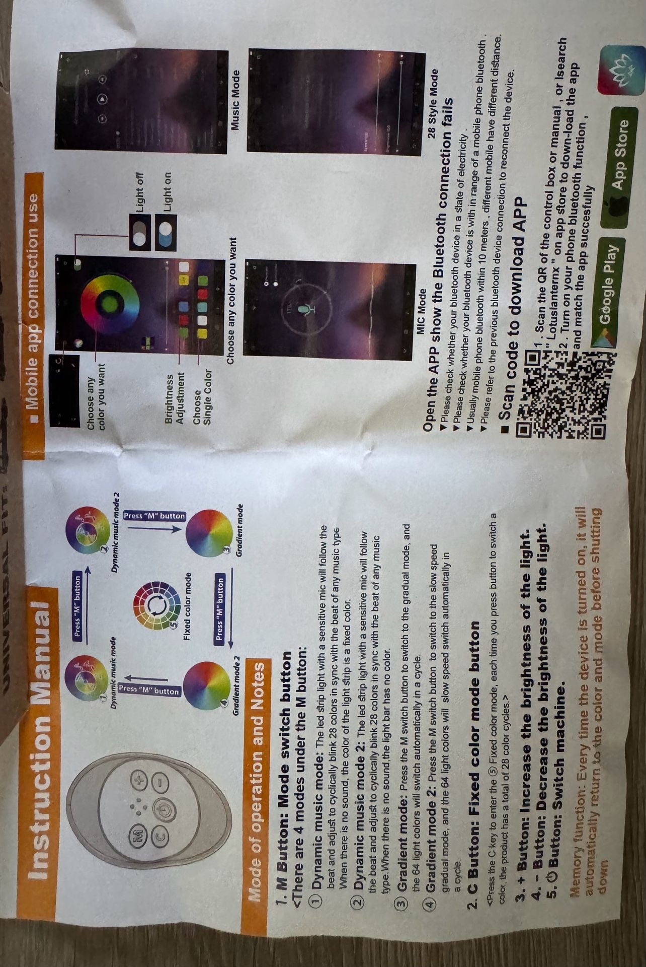 Car interior atmosphere ambient RGB LED Fiber Optic Strip Light Kit with app control 4