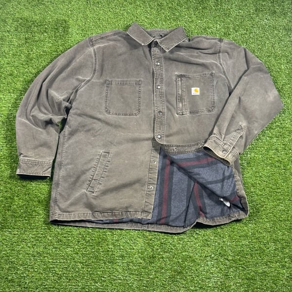 Carhartt Flannel Lined Canvas Shirt Jacket