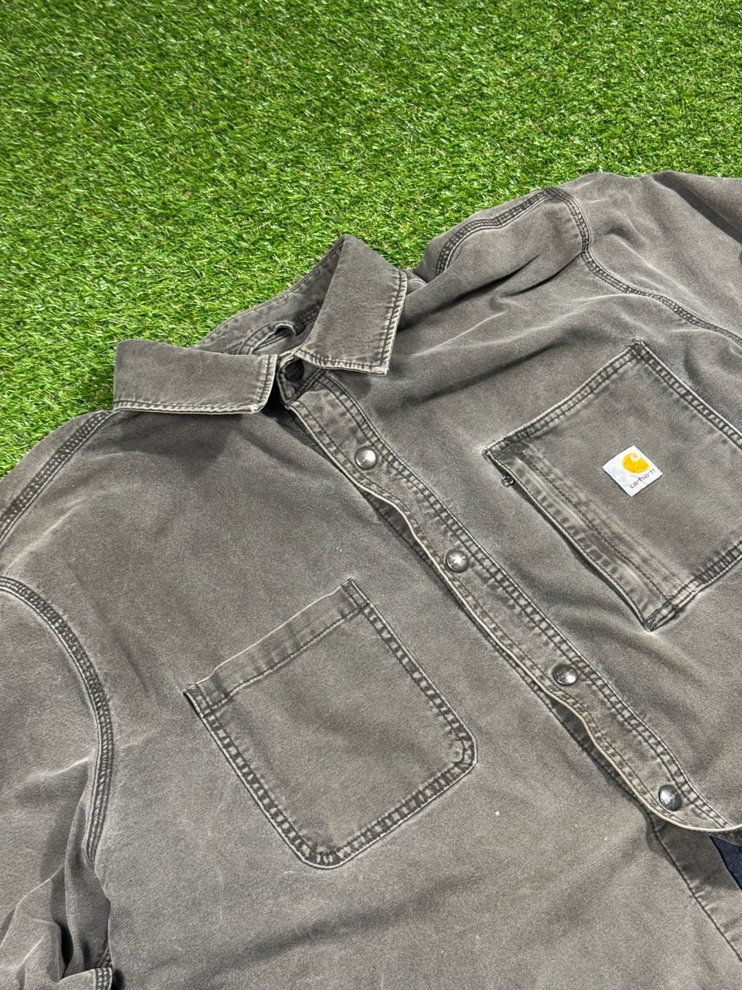 Carhartt Flannel Lined Canvas Shirt Jacket 3