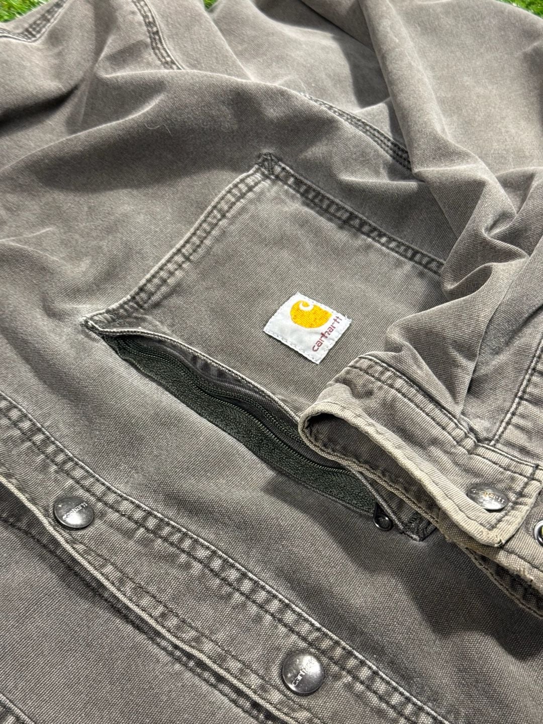 Carhartt Flannel Lined Canvas Shirt Jacket 4