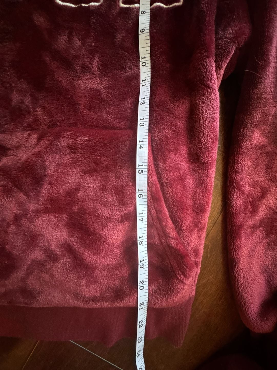 Cali 1850 Los Angeles Women's Burgundy Plush Fleece 'LOVE' Loungewear Jogger Set 6