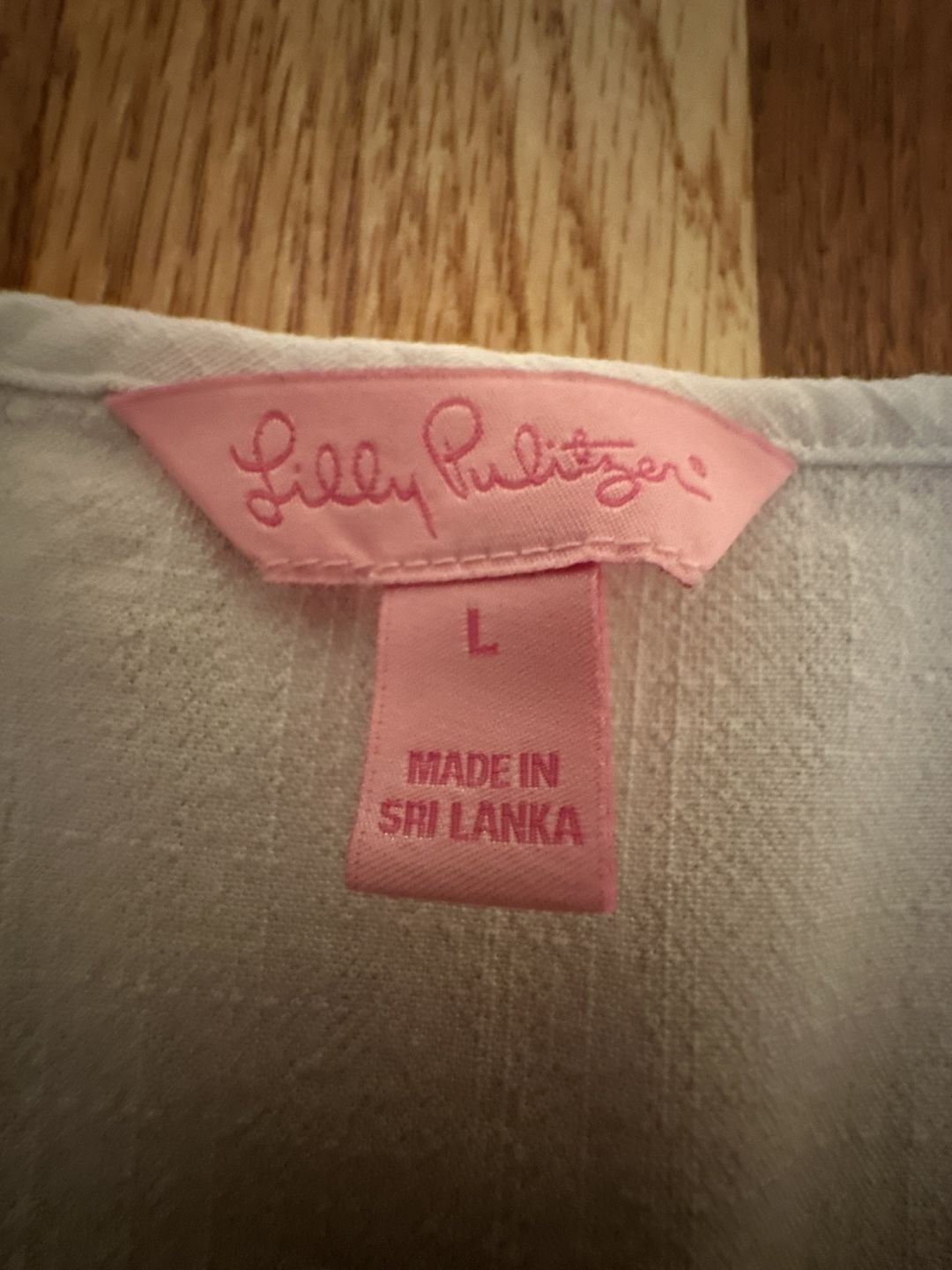 Gorgeous Lilly Pulitzer White Embroidered Peplum Tunic Top Size L 7