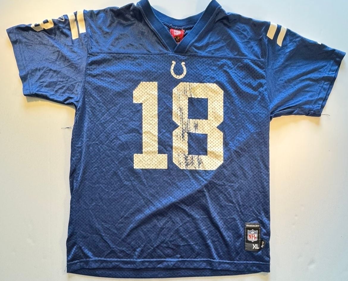Reebok Indianapolis Colts Peyton Manning #18 NFL Football Youth Jersey Size XL 2