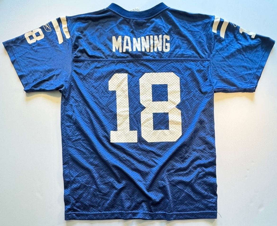 Reebok Indianapolis Colts Peyton Manning #18 NFL Football Youth Jersey Size XL 7