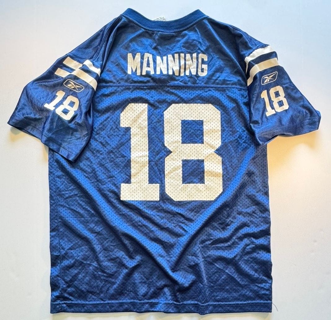Reebok Indianapolis Colts Peyton Manning #18 NFL Football Youth Jersey Size XL 8
