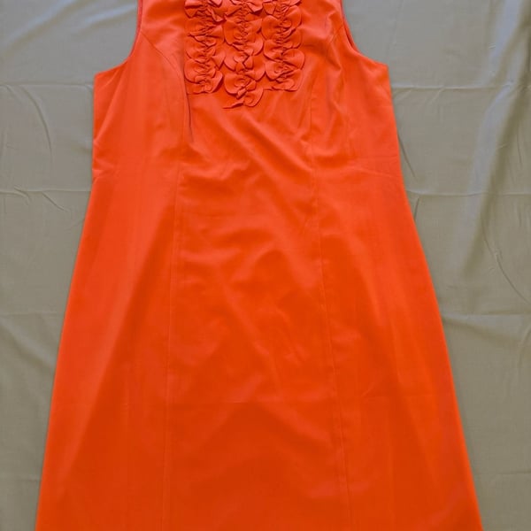 Coldwater Creek Women's Sleeveless Coral Shift Dress 