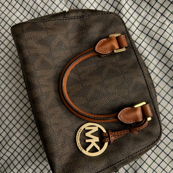 Michael Kors Jet Set Travel Extra Small Logo Print Duffle Crossbody Bag