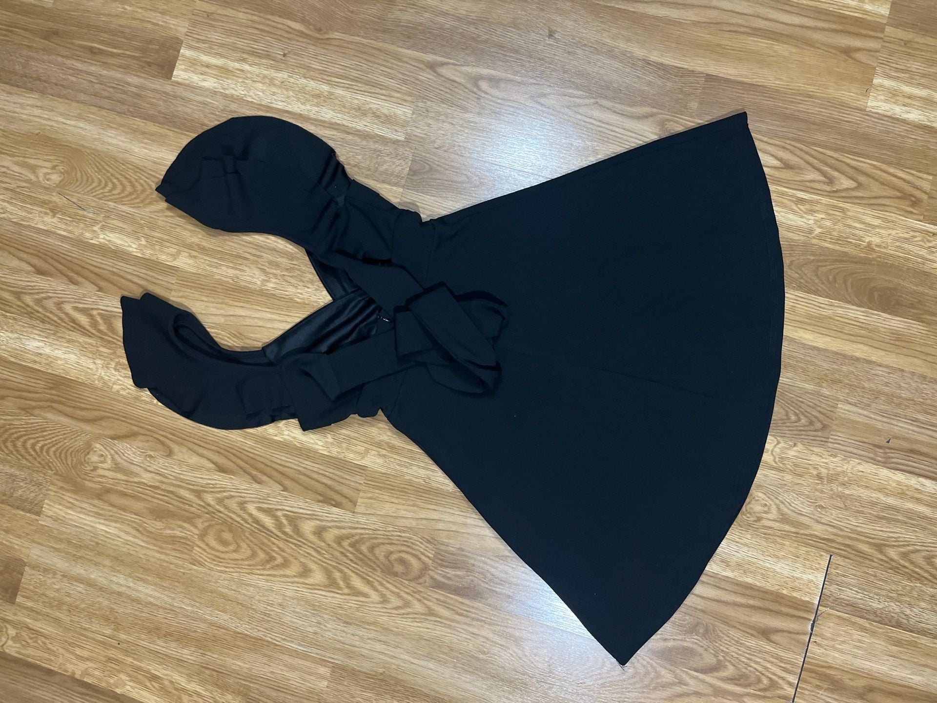 Altar'd State Black Sleeveless Ruffle Cut-Out Mini Dress 3