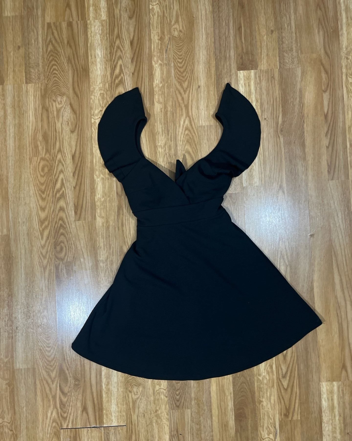 Altar'd State Black Sleeveless Ruffle Cut-Out Mini Dress 2