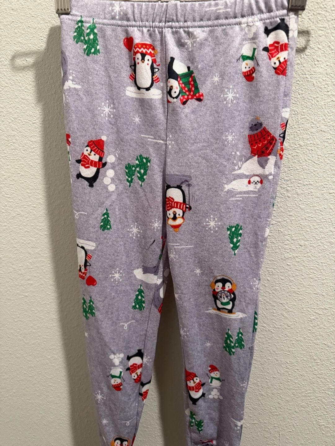 Cuddl Duds Jammies For Your Families Girls Let It Snow Penguin 2-Piece Pajama Sleep Set Size 6 3