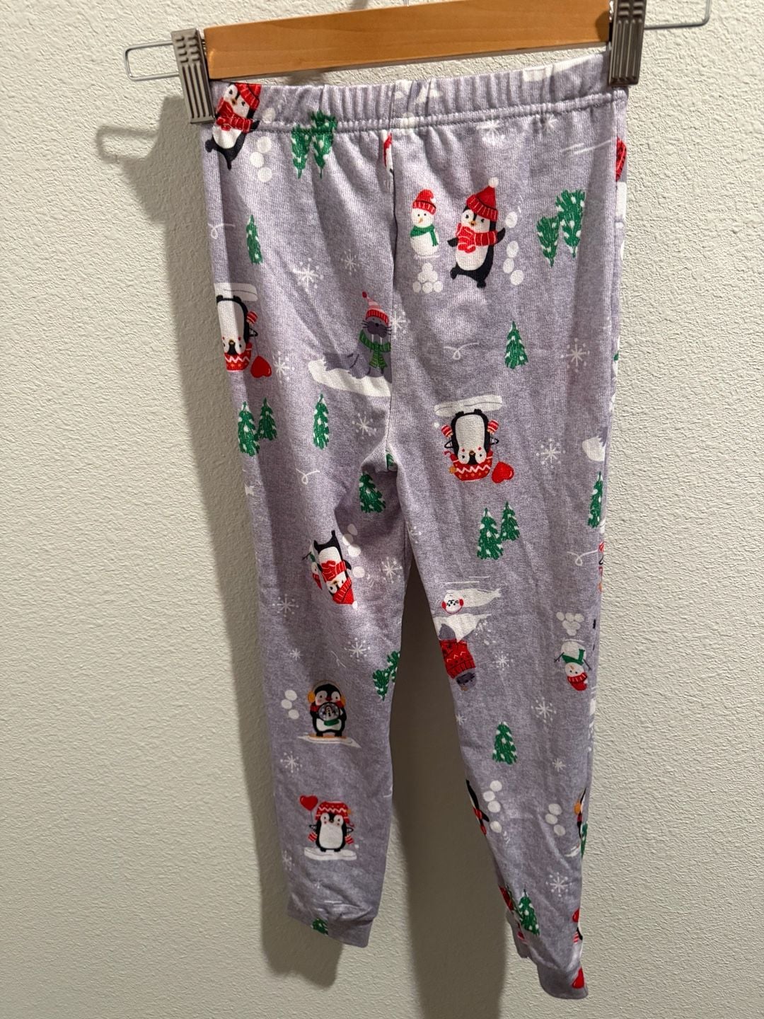 Cuddl Duds Jammies For Your Families Girls Let It Snow Penguin 2-Piece Pajama Sleep Set Size 6 4