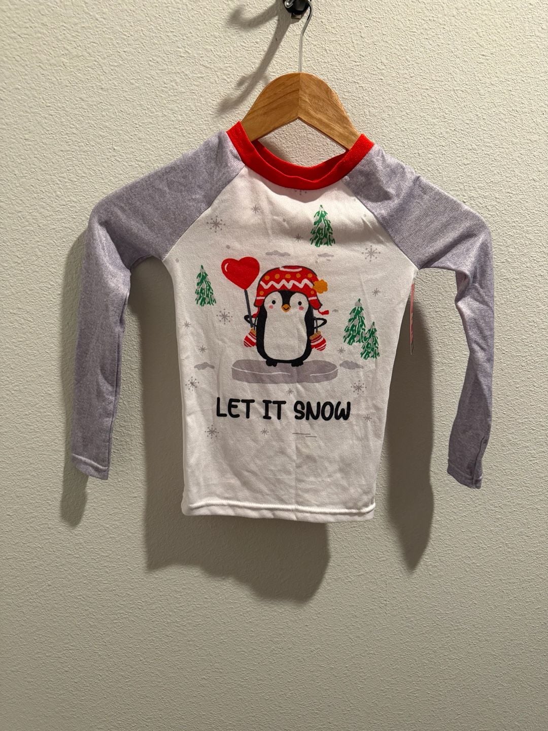 Cuddl Duds Jammies For Your Families Girls Let It Snow Penguin 2-Piece Pajama Sleep Set Size 6 5