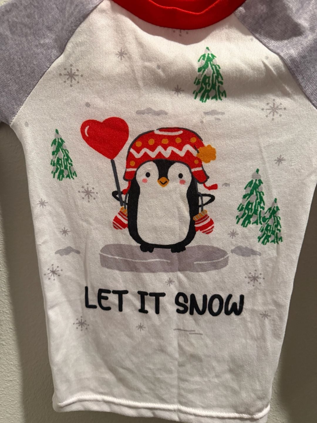 Cuddl Duds Jammies For Your Families Girls Let It Snow Penguin 2-Piece Pajama Sleep Set Size 6 6
