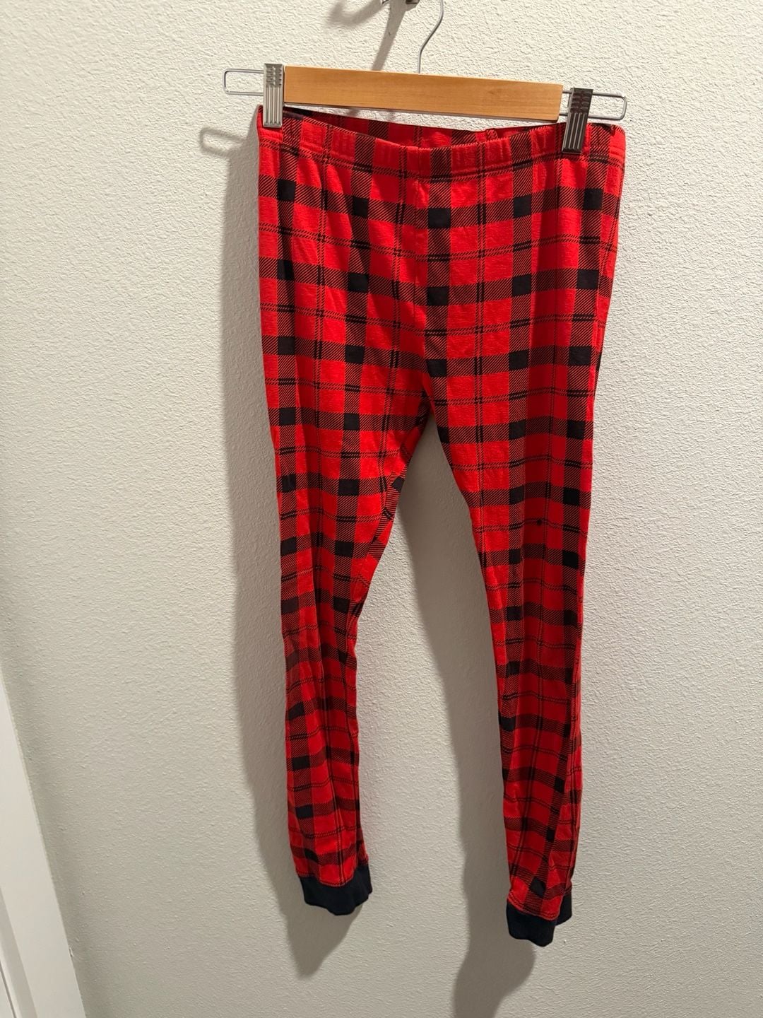 Carter's Kids Red and Black Buffalo Plaid Long Sleeve Pajama Set Size 14 7
