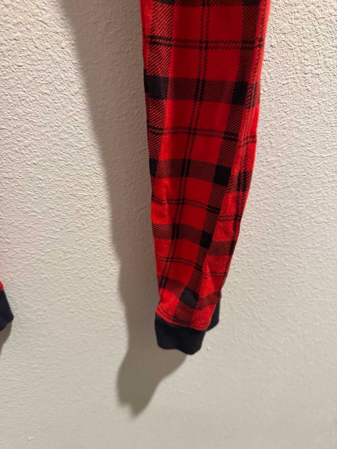 Carter's Kids Red and Black Buffalo Plaid Long Sleeve Pajama Set Size 14 8