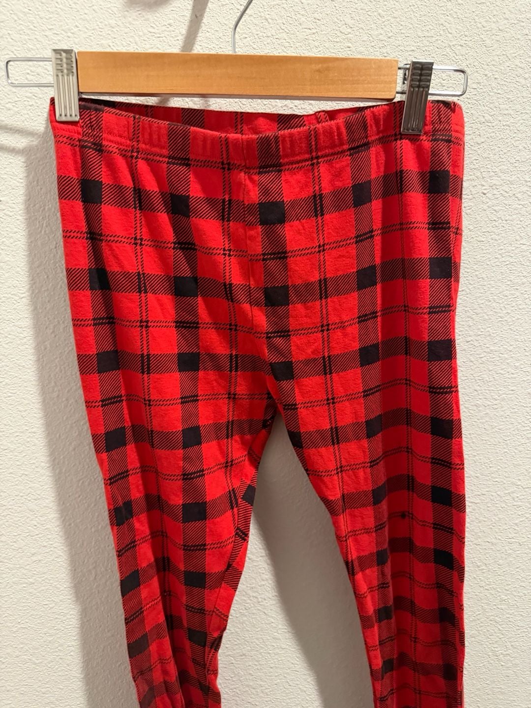 Carter's Kids Red and Black Buffalo Plaid Long Sleeve Pajama Set Size 14 10