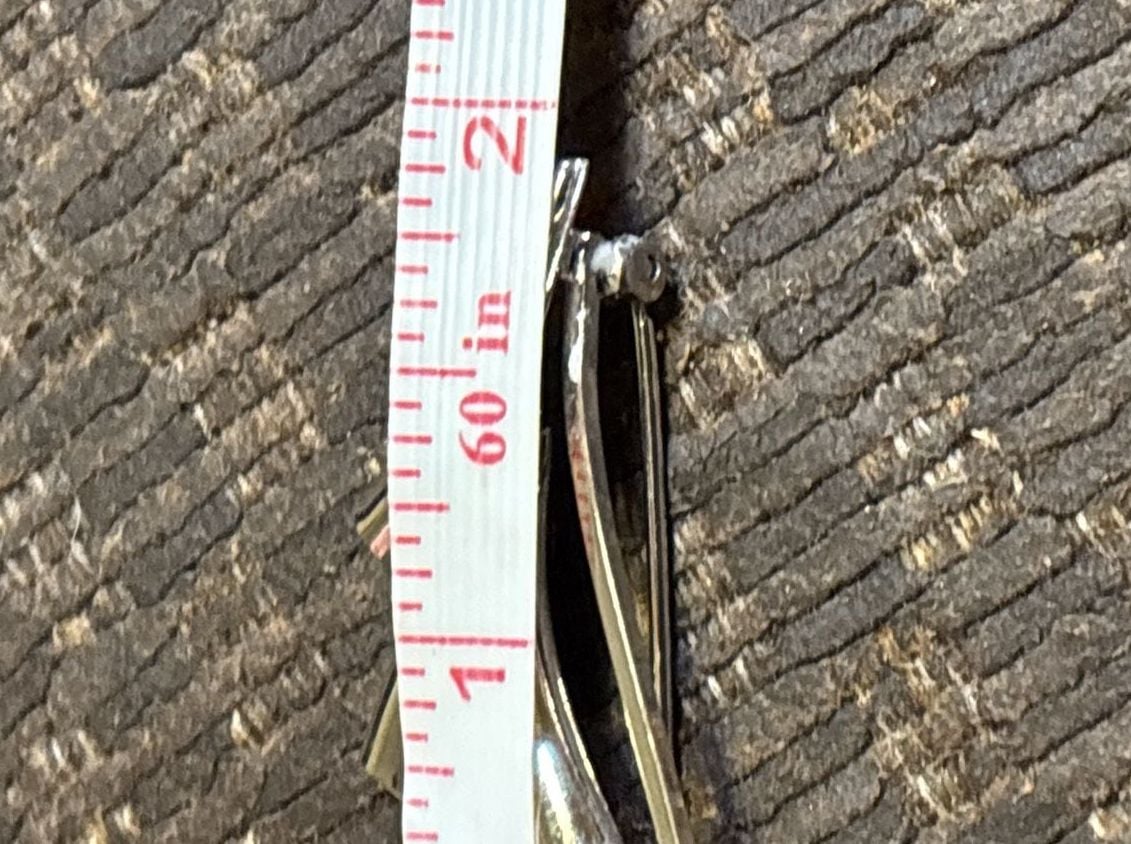 Vintage M.C. Earl Modernist Cattails and Leaves Sterling Silver Brooch 4
