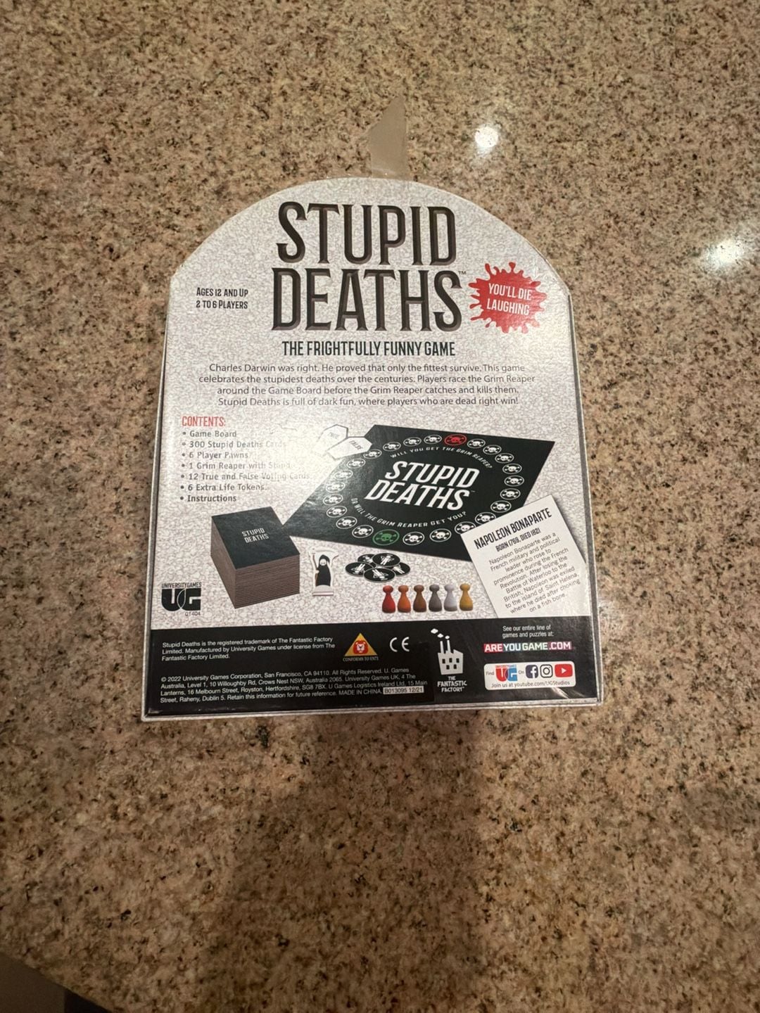 Stupid Deaths The Frightfully Funny Game Board Game 2