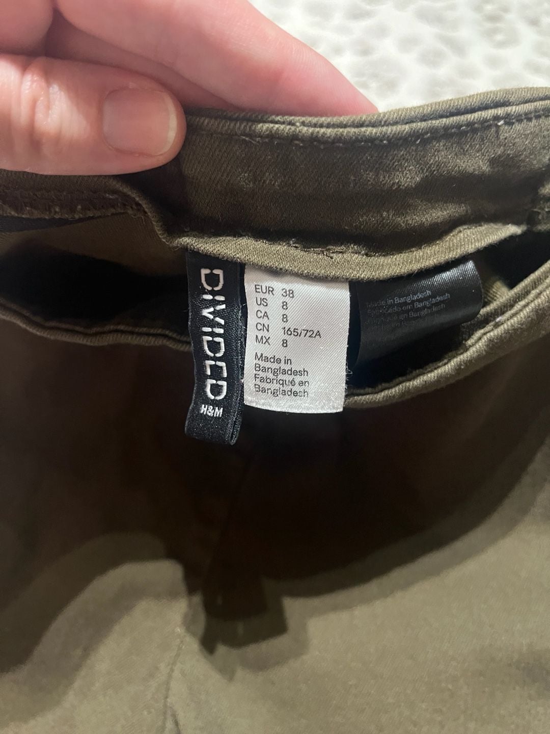 H&M Divided Olive Green Skinny Pants 3