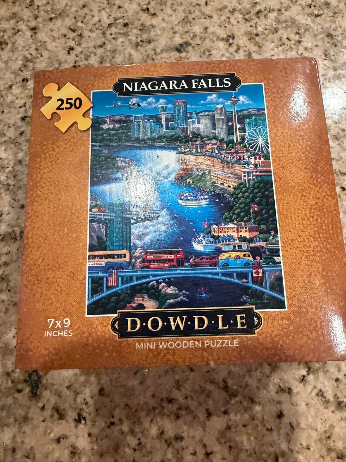 Niagara Falls - Dowdle Wooden Mini Puzzle - 250 Piece, New 1