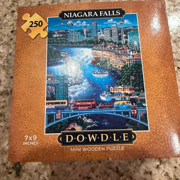 Niagara Falls - Dowdle Wooden Mini Puzzle - 250 Piece, New