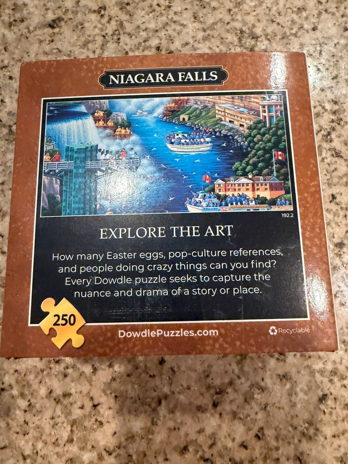 Niagara Falls - Dowdle Wooden Mini Puzzle - 250 Piece, New 2