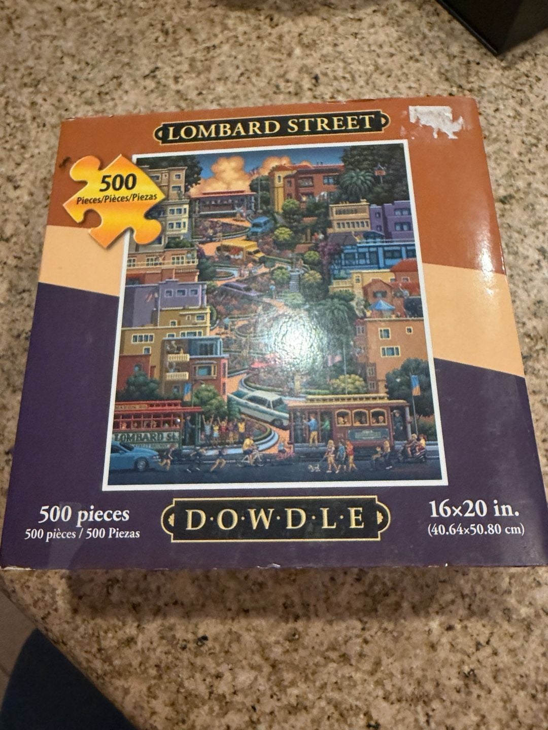 Dowdle Folk Art Lombard Street 500 Piece Jigsaw Puzzle 1