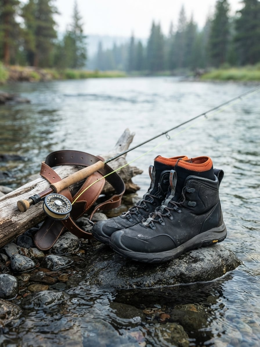 Simms Intruder Vibram Wading Boots size 10 2