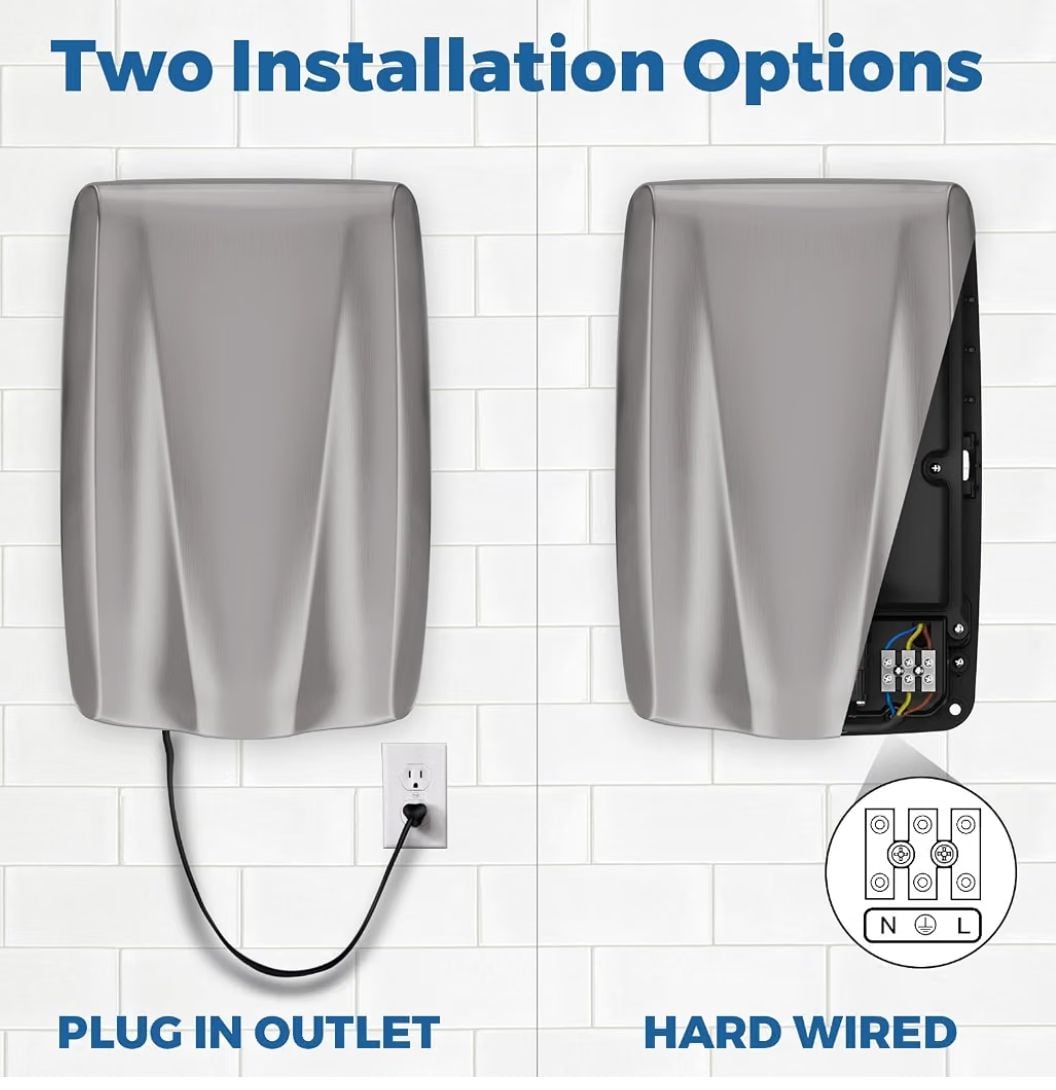 Automatic Stainless Steel Commercial High-Speed Hand Dryer with HEPA Filter 4