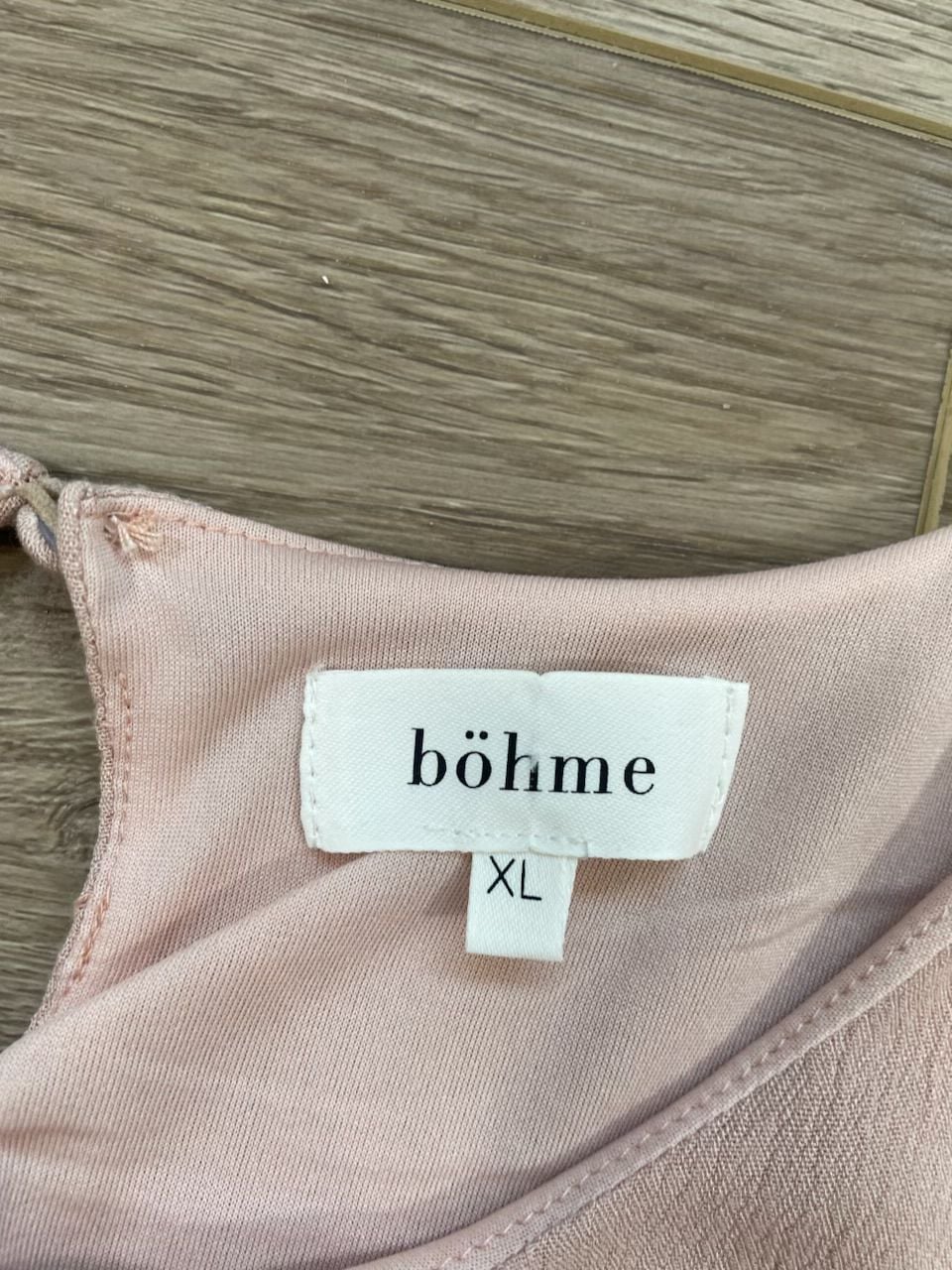 Böhme Pink Tiered Maxi Dress Lace Flutter Sleeves Boho Lined XL 4