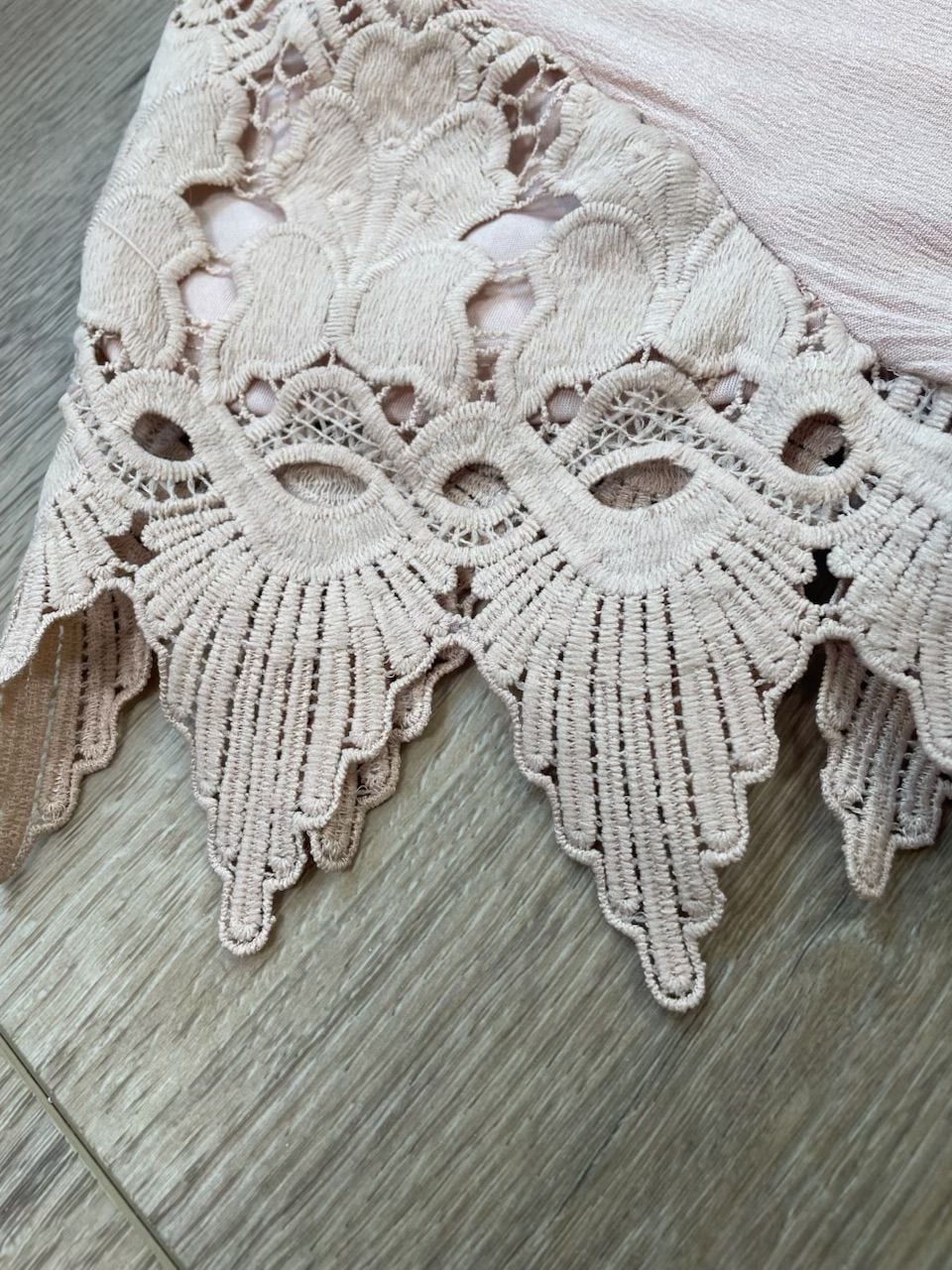 Böhme Pink Tiered Maxi Dress Lace Flutter Sleeves Boho Lined XL 8