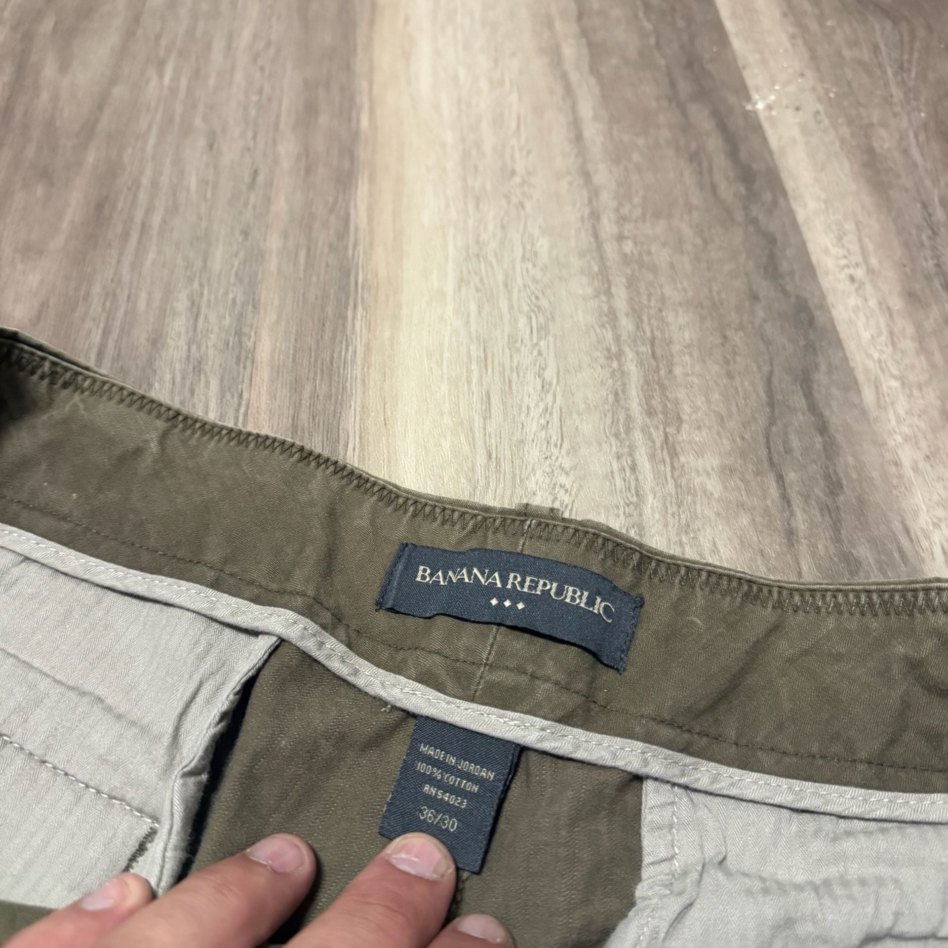 Banana Republic Men's Olive Green Chino Pants Size 36x30 3