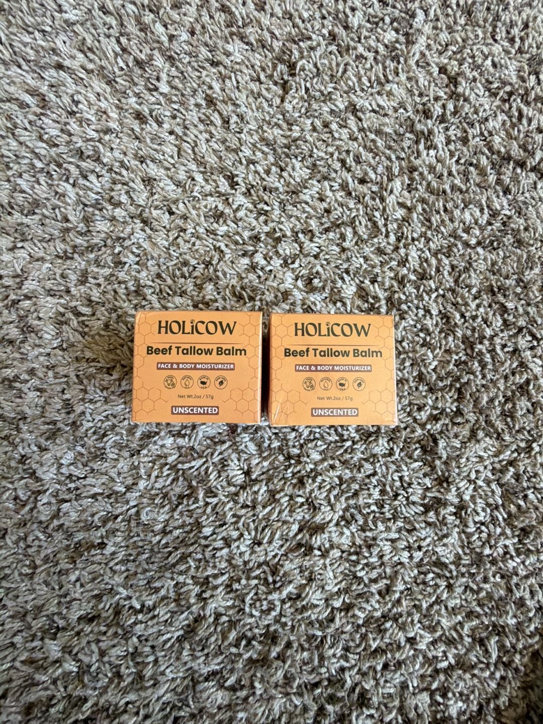 Holicow Organic Grass-Fed Unscented Beef Tallow Balm Face & Body Moisturizer 2oz 1