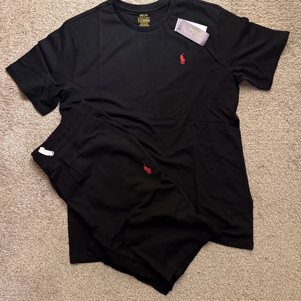 Polo Ralph Lauren Men's Cotton Jersey T-Shirt and Shorts Lounge Set Size Large 