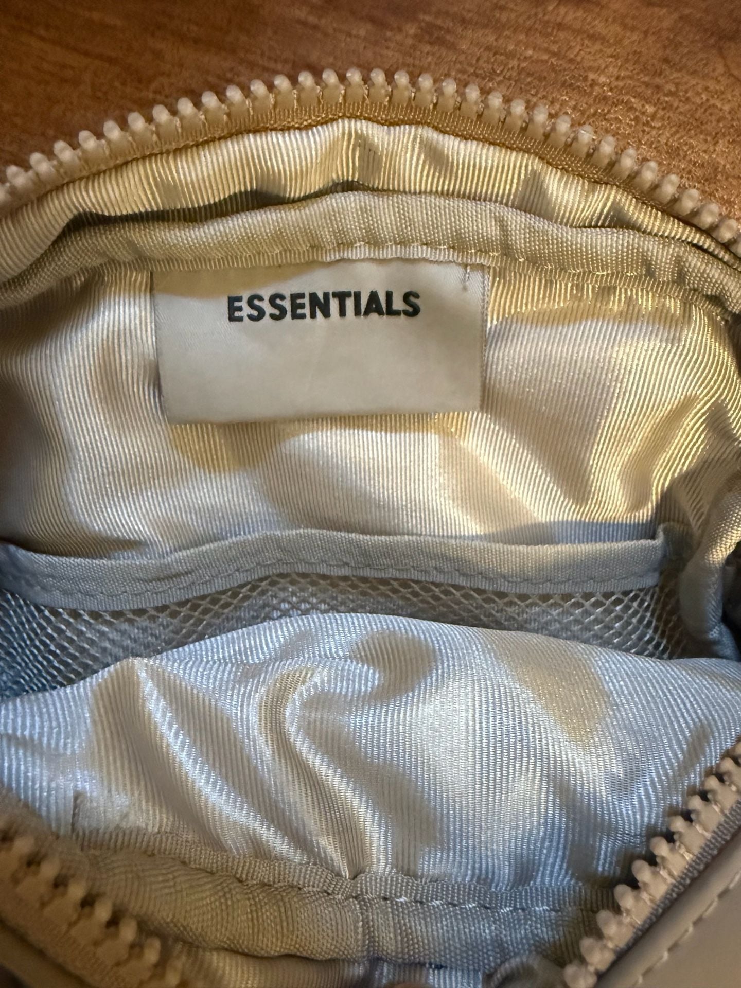 Fear of God Essentials Crossbody Sling Bag in Cream 4